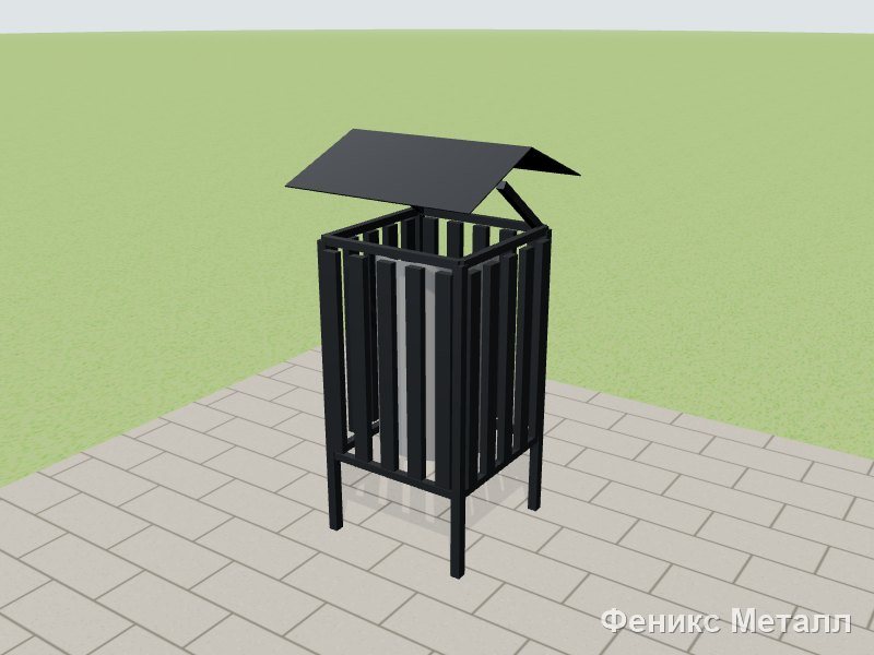 Урна с ламелями 40 л BL01