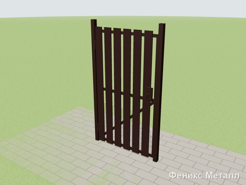 Калитка из штакетника KL03