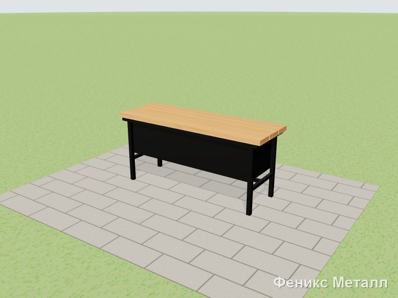Скамейка с ящиком L03