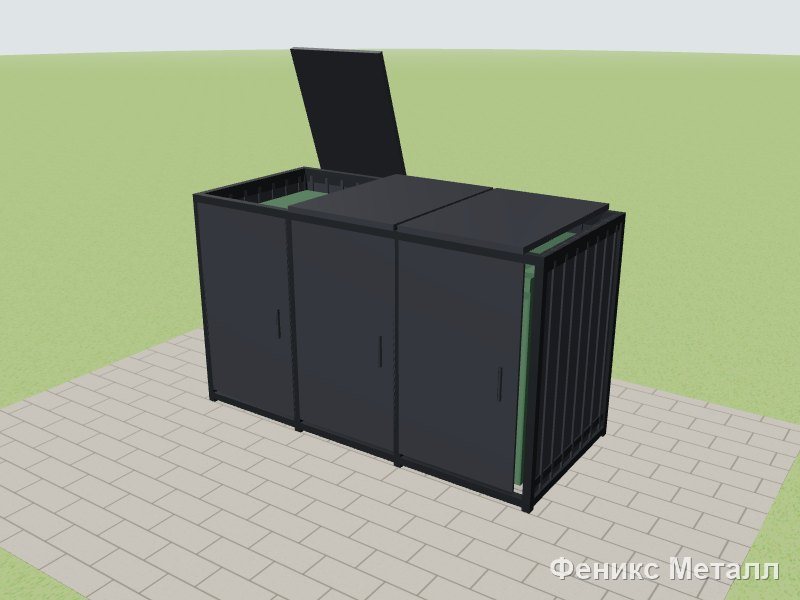 Домик на три бака 240 л MS03