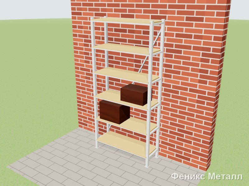 Стеллаж в кладовую 1×0,4 ST03