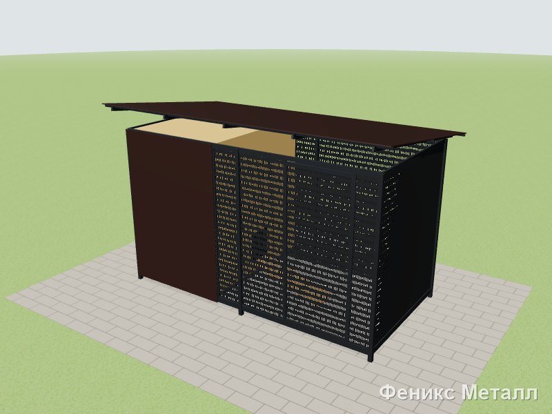 Курятник на 5–7 кур W09